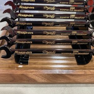 Snap on collectible wrench’s gold engraved with Dale Eranhart signature
